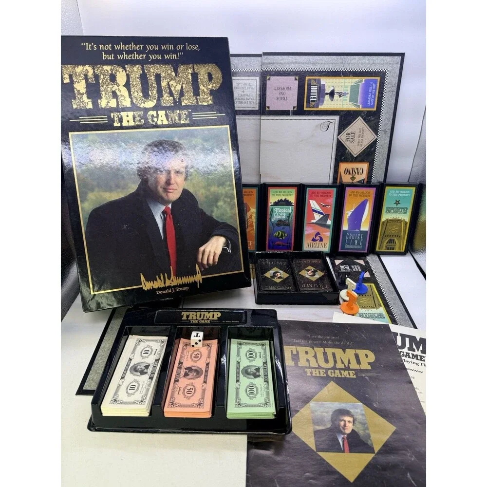 Vintage 1989 Milton Bradley TRUMP The Game Property Real Estate : Complete